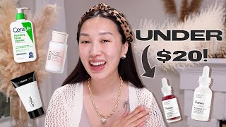 Affordable GLASS SKIN Skincare Under 20 [upl. by Neeuq]