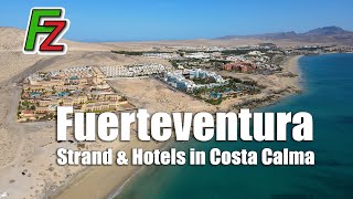 Fuerteventura Strand amp Hotels in Costa Calma Drohne 4K [upl. by Vidda852]