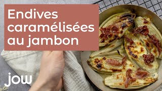 Endives caramélisées au jambon [upl. by Ecinereb21]