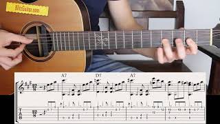 The Easiest Blues on Acoustic Guitar  Beginner Friendly [upl. by Agn586]