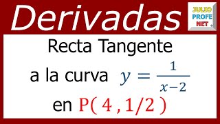 RECTA TANGENTE A UNA CURVA  Ejercicio 1 [upl. by Nahseez]