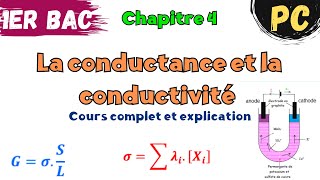 1BAC Biof  Chimie  Chapitre 4 La conductance et la conductivité  cours complet et explication [upl. by Abbie894]