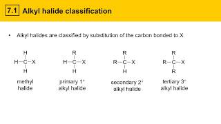 71 Alkyl halide classification [upl. by Vania]