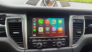 Wireless CarPlay and AndroidAuto in Porsche Macan 20142016 supports touch screen [upl. by Daphene]