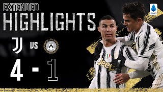 Juventus 41 Udinese  Clinical Finishing from CR7 Dybala amp Chiesa  EXTENDED Highlights [upl. by Sucramat]