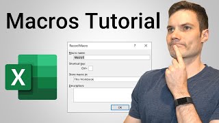 How to Create Macros in Excel Tutorial [upl. by Ahcirt]