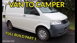 Van to Camper Conversion Build [upl. by Palumbo]