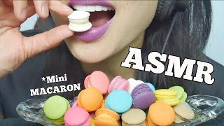 ASMR MINI MACARON EATING SOUNDS NO TALKING  SASASMR [upl. by Adnal]