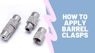 How to Apply Barrel Clasps for Waistbeads [upl. by Assyram]