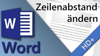 Word Zeilenabstand ändern  einstellen in 1 MINUTE HD 2019 [upl. by Town607]