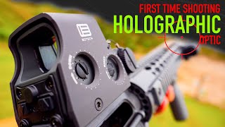 First Time Shooting Holographic Optic EOTECH [upl. by Halpern298]