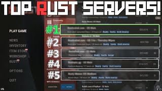 Top 5 BEST Rust Servers 2023 [upl. by Lanos]