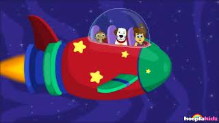 Zoom Zoom Zoom Were Going to the Moon  Nursery Rhymes by Hooplakidz [upl. by Clareta]