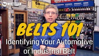 V Belt Sizes amp Types  Identifying Your Auto or Industrial Belt [upl. by Caralie]