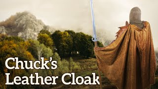 Making a Rustic Leather Cloak [upl. by Hidie]