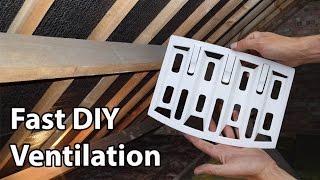 Roof Ventilation Lap Vents Simple DIY Loft Vents [upl. by Jehovah]