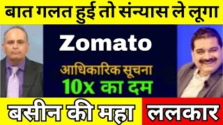 ZOMATO share latest news  zomato share analysis  zomato share news  Zomato share Target [upl. by Ardnaed]