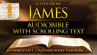 Holy Bible Audio JAMES Contemporary English With Text [upl. by Mor]