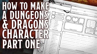 Part 1  How to make a Dungeons and Dragons 5th Edition Character Rolling Stats Race amp Class [upl. by Silva]