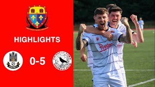 Caerleon 05 Cwmbrân Town  Gwent FA Senior cup  Quarter final highlights [upl. by Anauqahs]