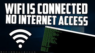 How To Fix WiFi is Connected but no Internet Access  Wireless Connection Fix [upl. by Hgieleak161]