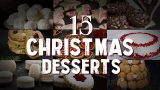 15 Christmas Desserts  Christmas Sweets Recipes [upl. by Walford808]