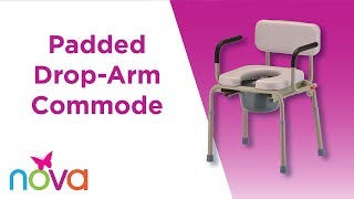 Padded DropArm Commode  Features and How To Assemble [upl. by Siraval]