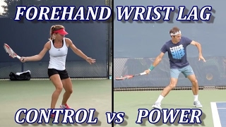 Tennis Forehand Wrist Lag Comparison  Federer vs Halep [upl. by Safko]