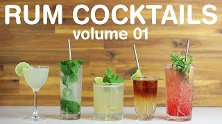 BEST RUM COCKTAILS  volume 01 [upl. by Dorothi146]