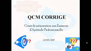 QCM CORRIGE [upl. by Galvan]