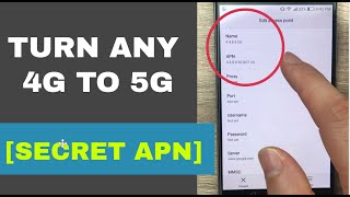 Secret APN that converts 4G to 5G on any network  Increase 4G Speed [upl. by Gaven]