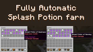 Minecraft Fully automatic potion farm [upl. by Lamiv]