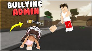 Roblox Da Hood BULLYING ADMINS with Exploits [upl. by Emmery19]