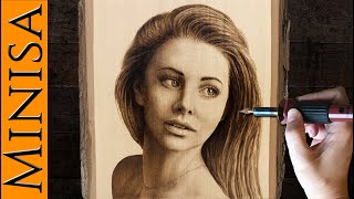 How to Wood Burn a Portrait  Pyrography Tips [upl. by Chi28]