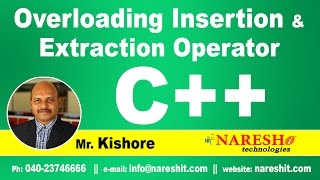 Overloading Insertion and Extraction Operator in C  C Tutorial  Mr Kishore [upl. by Hedwig289]