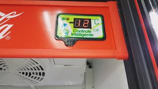 Como regular a temperatura geladeira coca cola controlador cif [upl. by Woolcott]