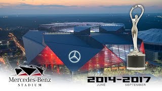 Official Atlanta Falcons MercedesBenz Stadium Construction TimeLapse [upl. by Akeemat]