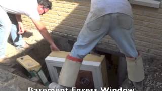 Egress Window and Well Installation Michigan  YouTube [upl. by Tobye741]