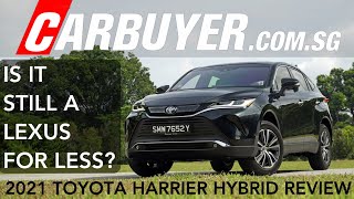 2021 Toyota Harrier Hybrid Review  Still a Lexus for less  CarBuyer Singapore [upl. by Ellehcin763]