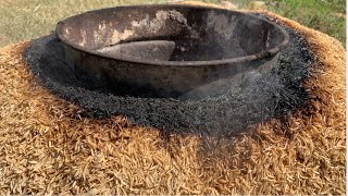 Carbonized Rice Husk  Carbonized Rice Hull  Make Rice Husk Charcoal [upl. by Adnohser361]