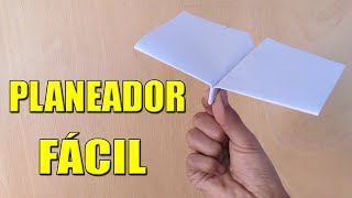 Como Hacer un Avión de Papel Planeador que Vuela Mucho y Lejos  How To Make Paper Plane [upl. by Etom]