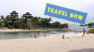 Sentosa Island  Singapore Beach  Travel Now Singapore [upl. by Anilatsyrc571]