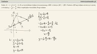 Zadanie  geometria analityczna [upl. by Ilenay743]