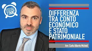 DIFFERENZA TRA CONTO ECONOMICO E STATO PATRIMONIALE [upl. by Jeanne]