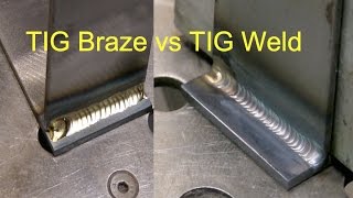 Tig Brazing vs Tig Welding [upl. by Vergil]