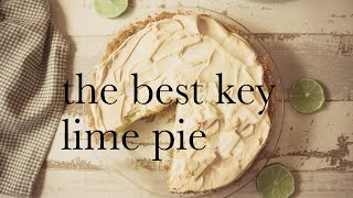 Key Lime Pie From Scratch with Meringue Topping [upl. by Aneelak]