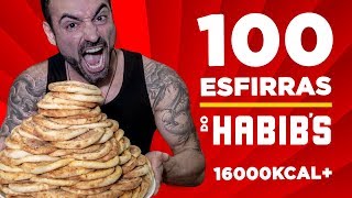 Desafio das 100 ESFIRRAS DO HABIBS 6kg 16000kcal BRUTAL [upl. by Ahtis]