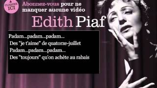 Edith Piaf Padam Padam Paroles lyrics [upl. by Melba78]