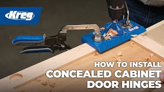 How To Install Concealed Cabinet Door Hinges [upl. by Acinnod]