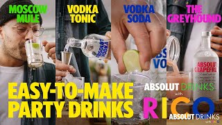 Easy Drinks with Rico  Party Drinks  Absolut Drinks [upl. by Enyamart]